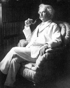 Mark Twain and his Pipe