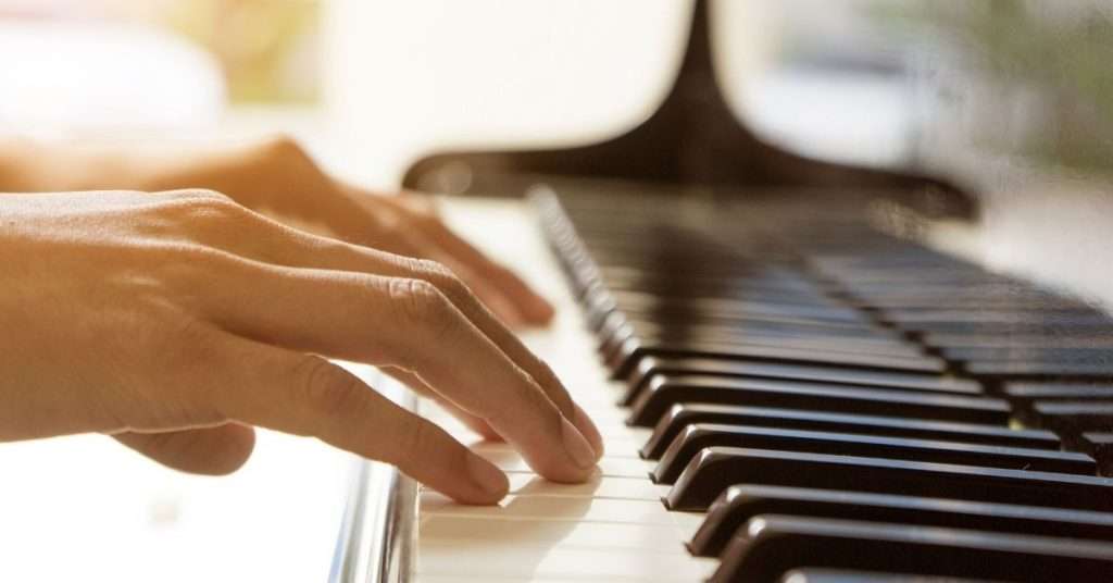 playing piano