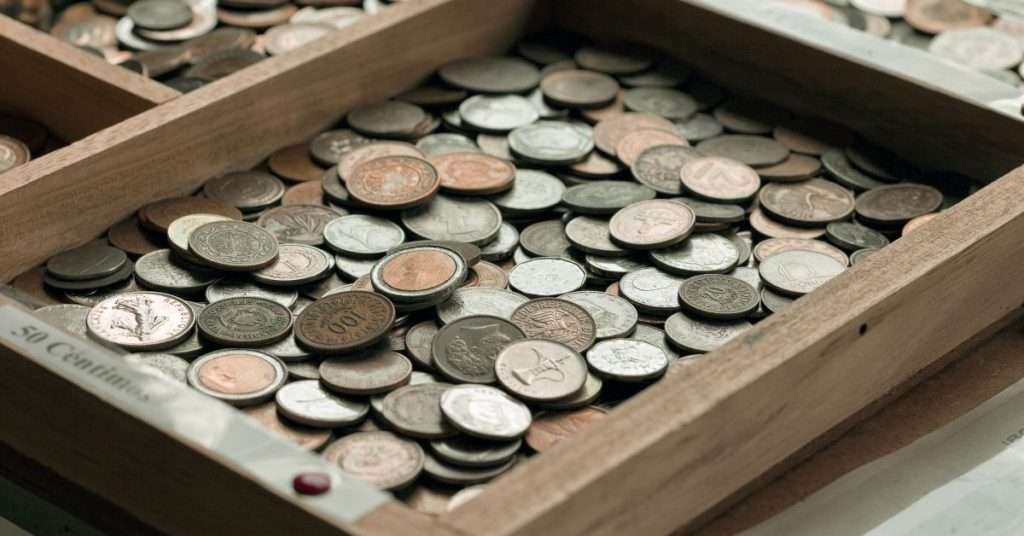 box of coins