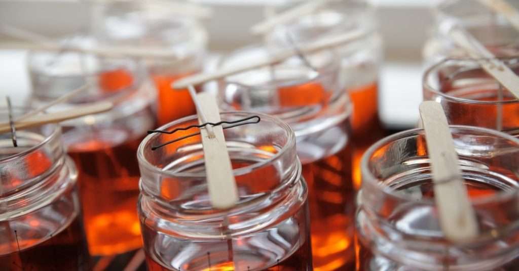 setting wicks in candles