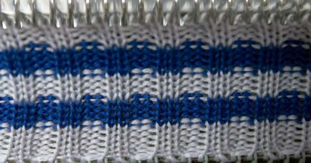 tight knit flat bed knitting machine pattern