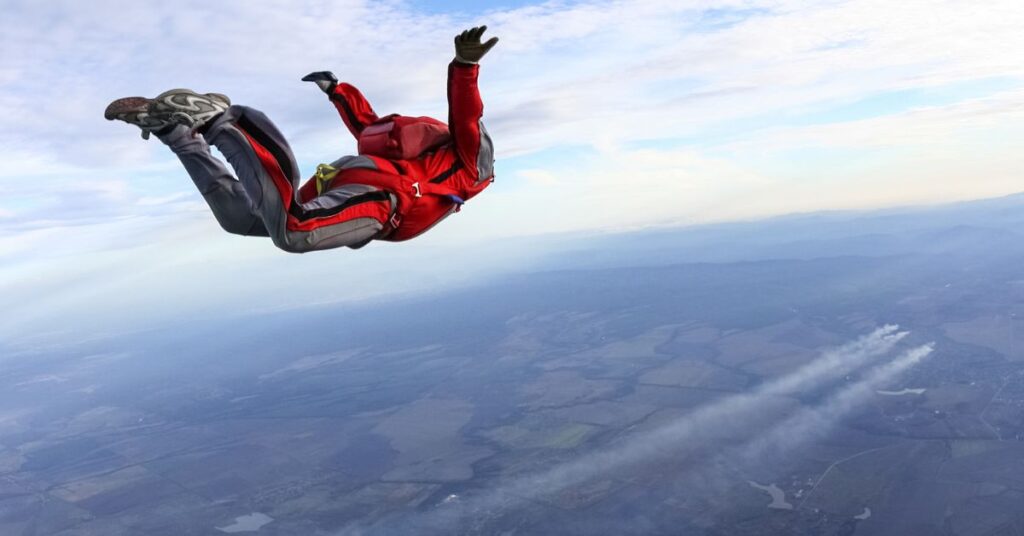sky diving