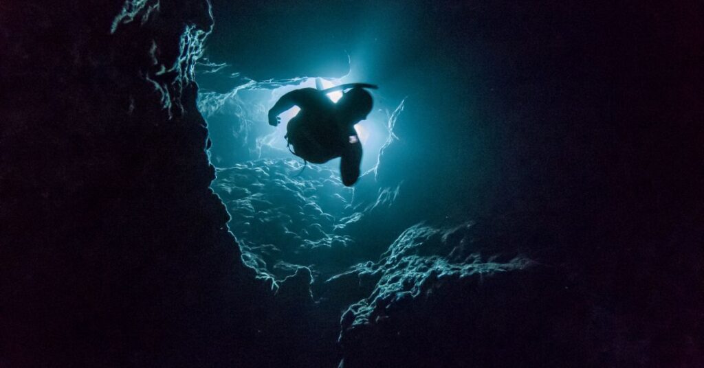 cave diving